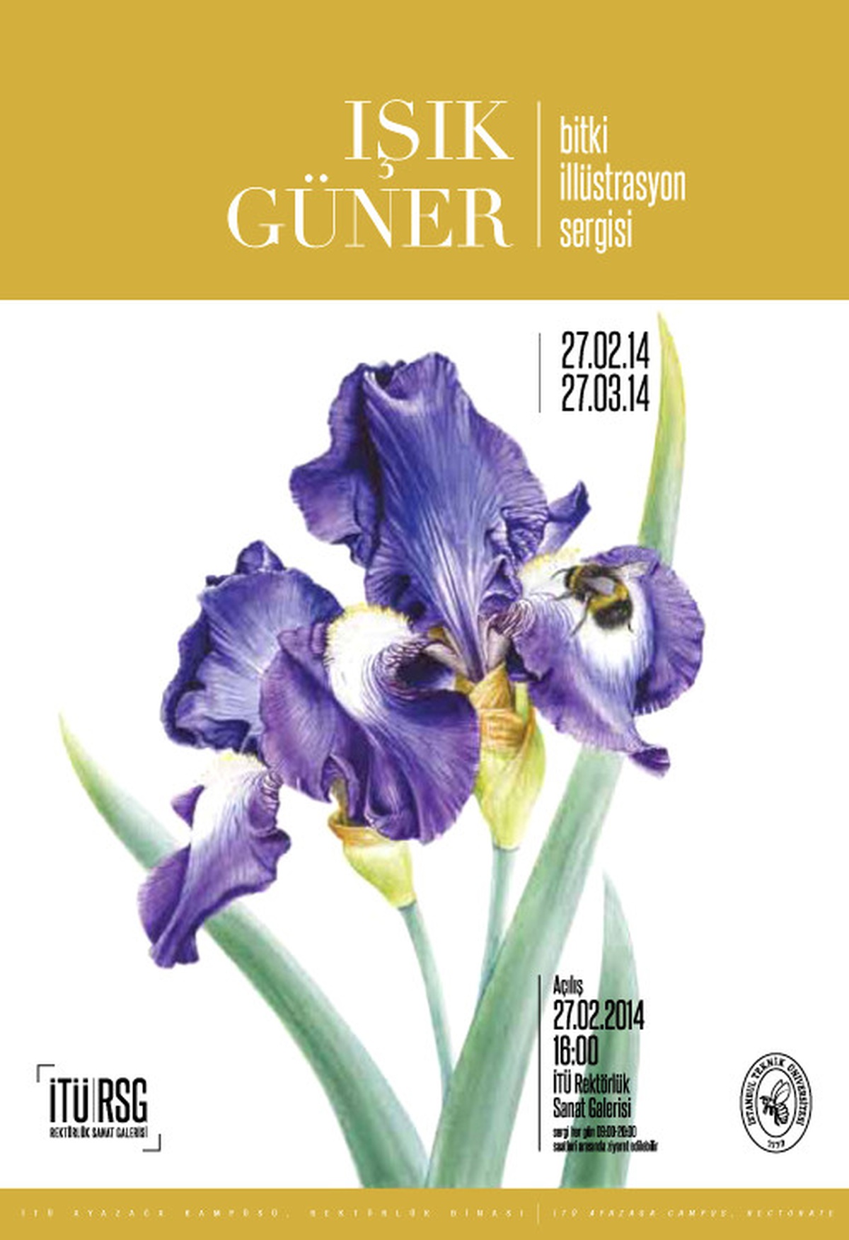 Türkiye\'nin Sayılı Bitki Ressamlarından Işık Güner İlk Kişisel Sergisiyle İTÜ\'de