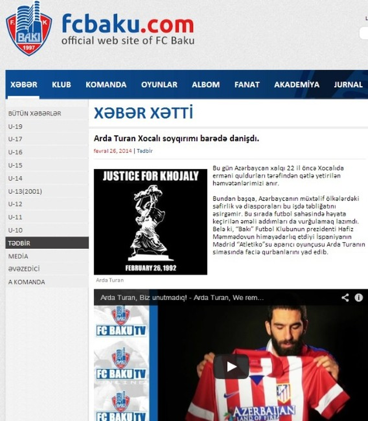 Arda Turan\'dan Anlamlı Mesaj