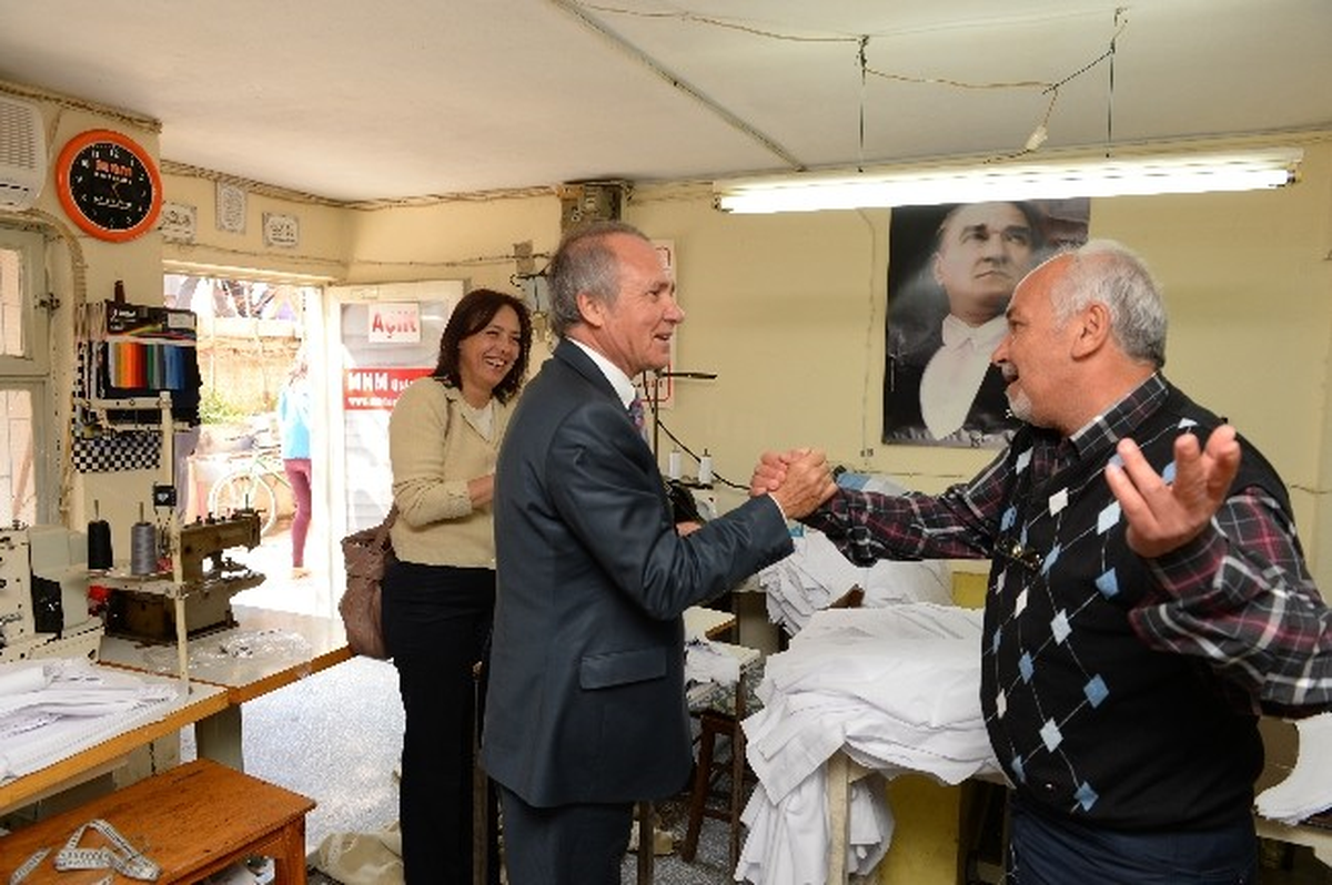 Başkan Evcilmen Esnaf Ziyaretlerine Devam Ediyor