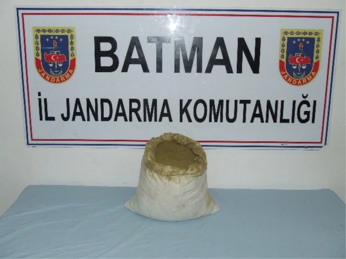 Batman\'da 6 Kilogram Toz Esrar Ele Geçirildi