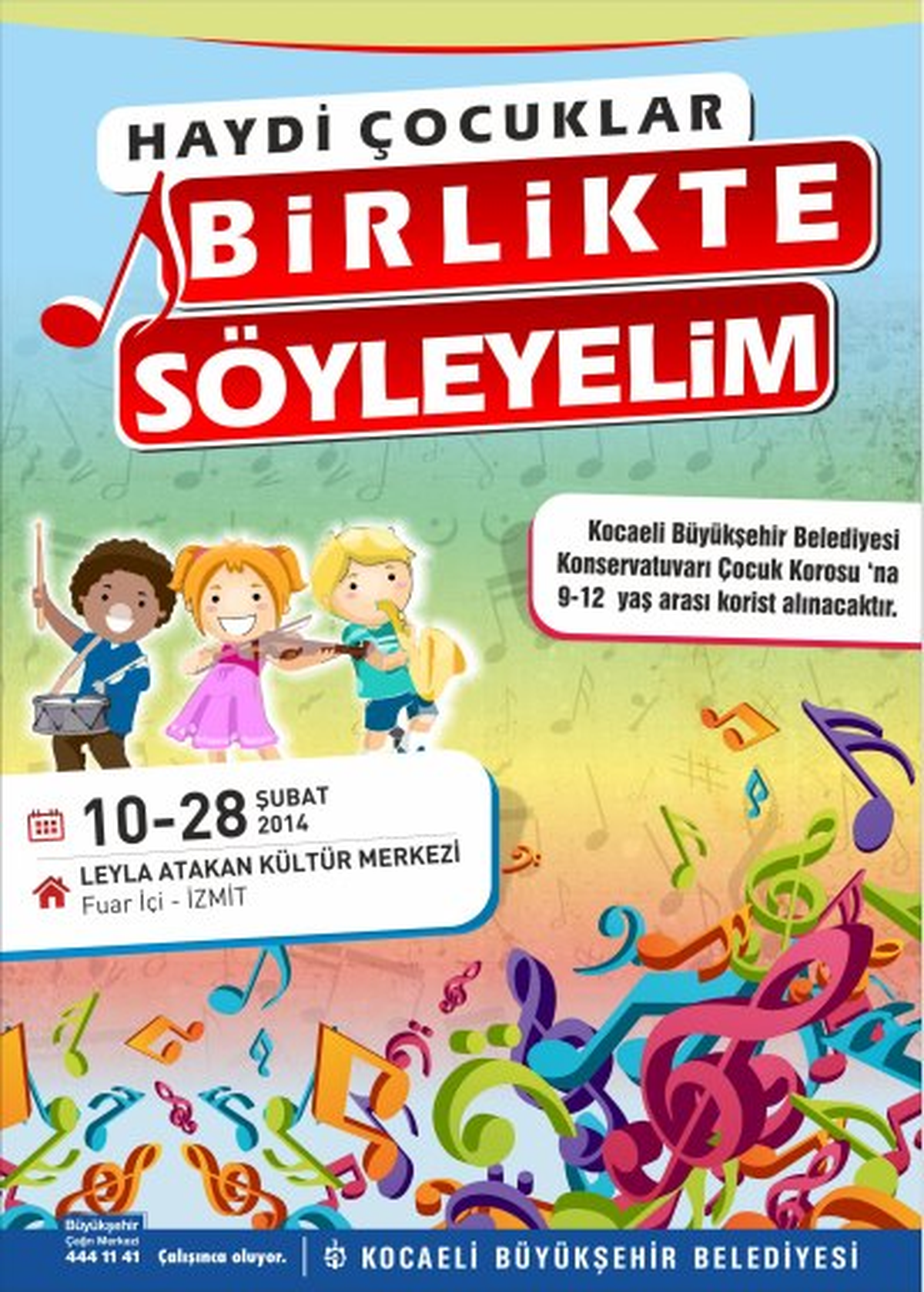 Çocuk Korosu İçin Başvuru Süresi Cuma Doluyor