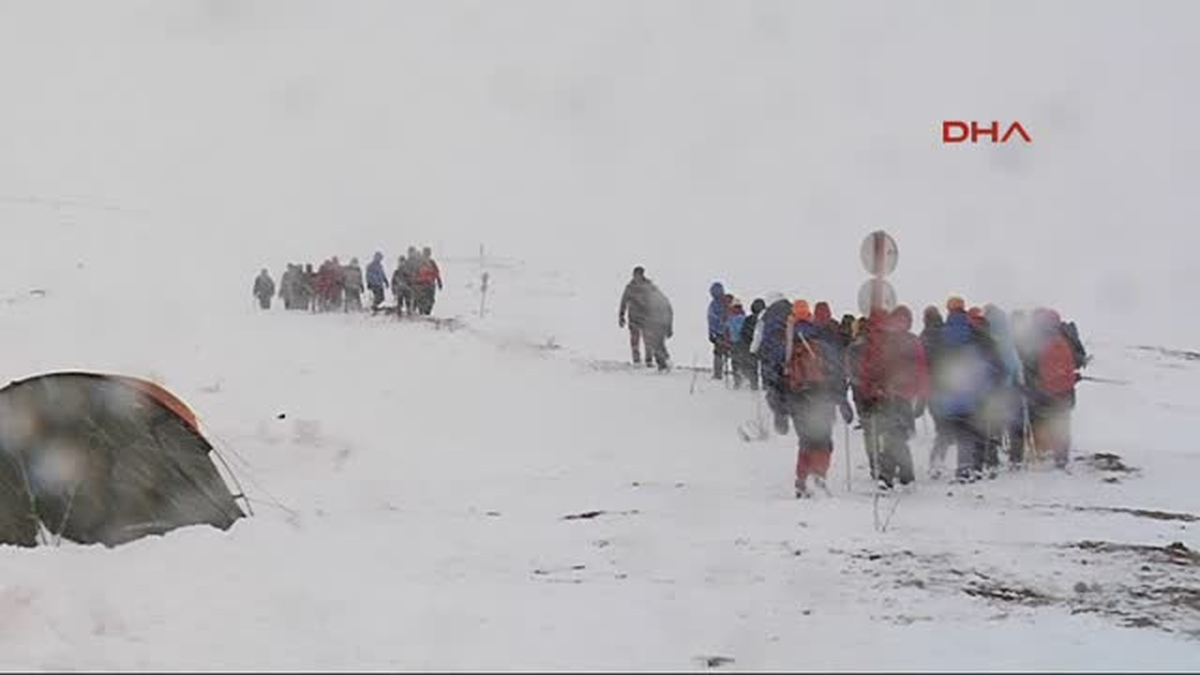 Dağcıların Yatağı Kar Oldu