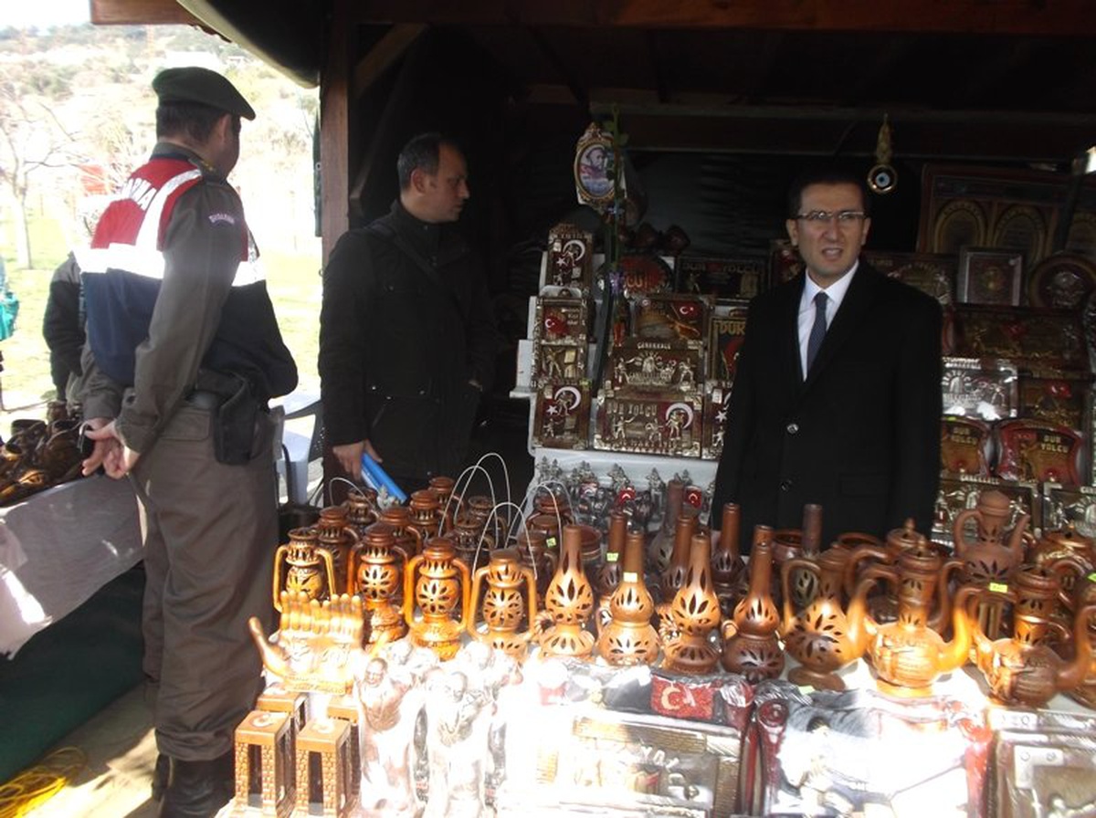 Eceabat Kaymakamı Dayan\'ın Ziyareti