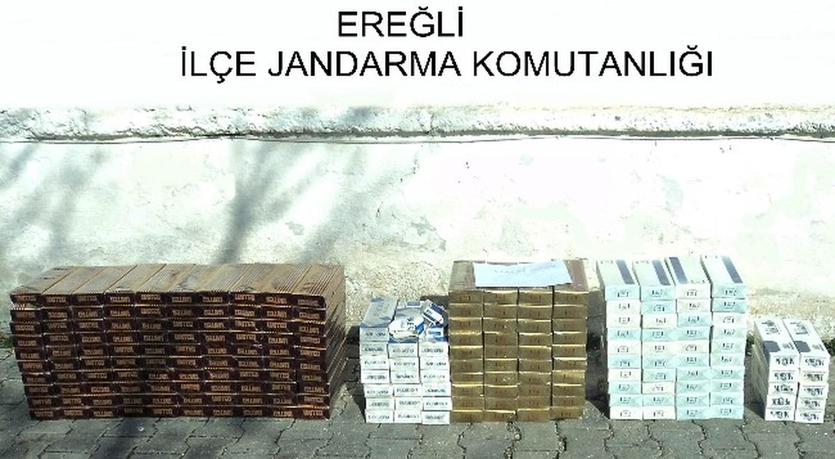 Ereğli\'de 2 Bin 320 Paket Kaçak Sigara Ele Geçirildi
