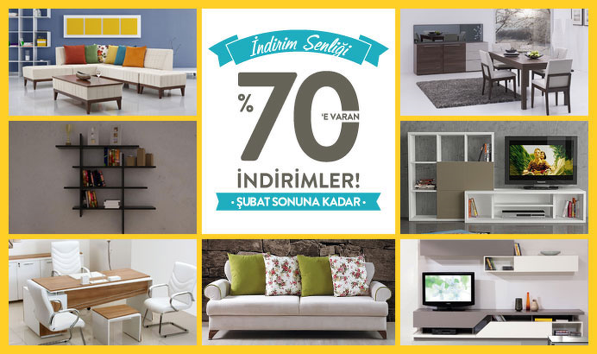 Evinizde İndirim Şenliği; Vivense.com\'da %70 İndirim Başladı