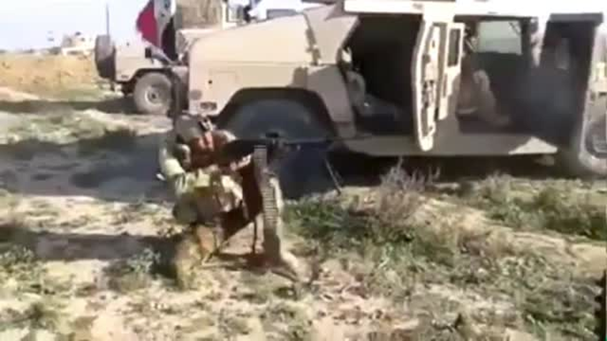 Irak Askerinin Keskin Nişancı Tarafından Vurulduğu An