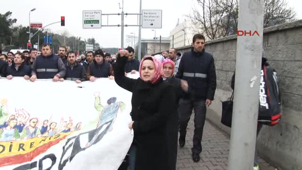 İşçiler ABD Konsolosluğuna Yürüdü