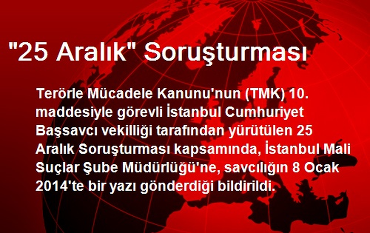 "25 Aralık" Soruşturması