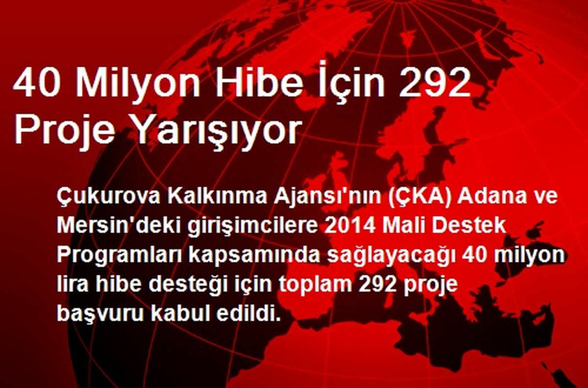 40 Milyon Hibe İçin 292 Proje Yarışıyor