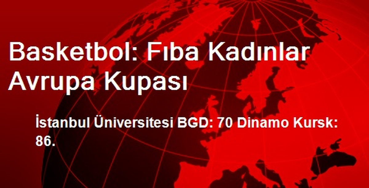İstanbul Üniversitesi BGD: 70 Dinamo Kursk: 86