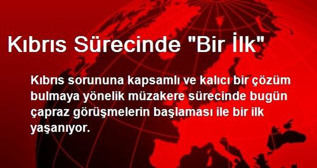 Kıbrıs Sürecinde Bir İlk