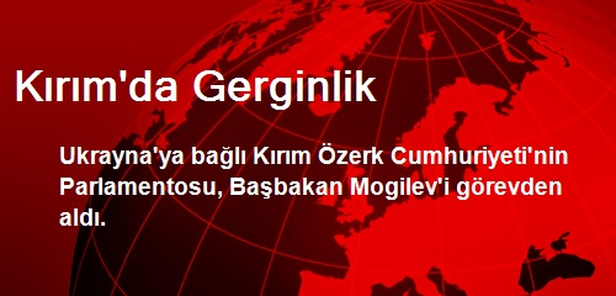 Kırım\'da Gerginlik