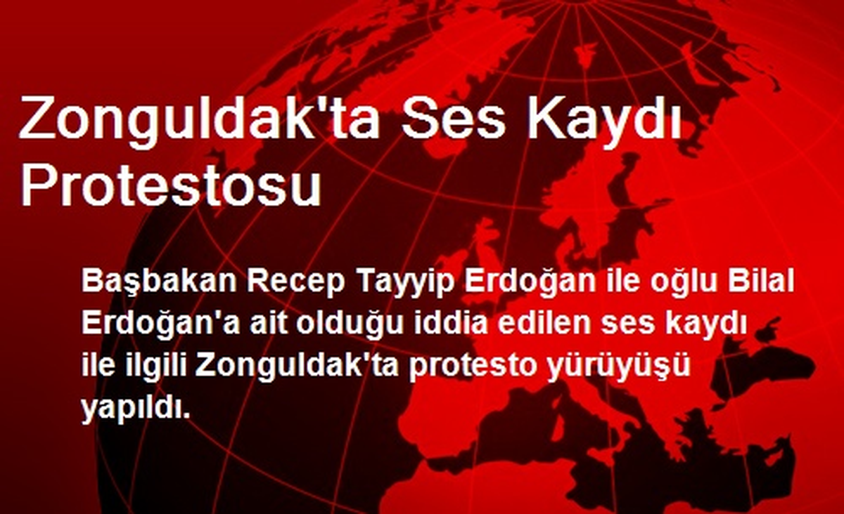 Zonguldak\'ta Ses Kaydı Protestosu