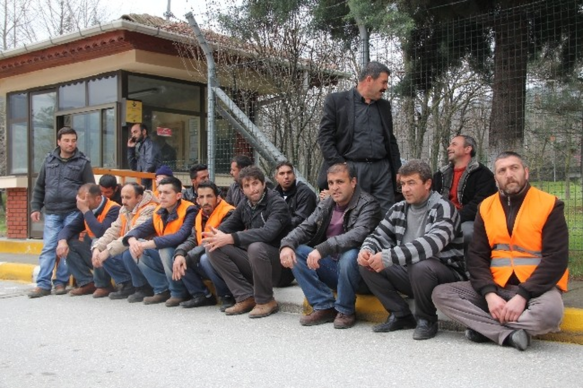 Taşeron İşçileri Eylem Yaptı