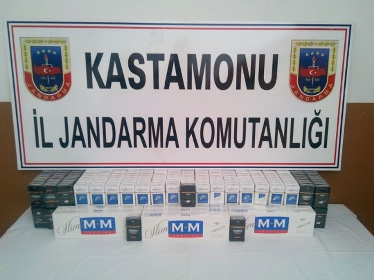 Tosya\'da Kaçak Sigara Ele Geçirildi