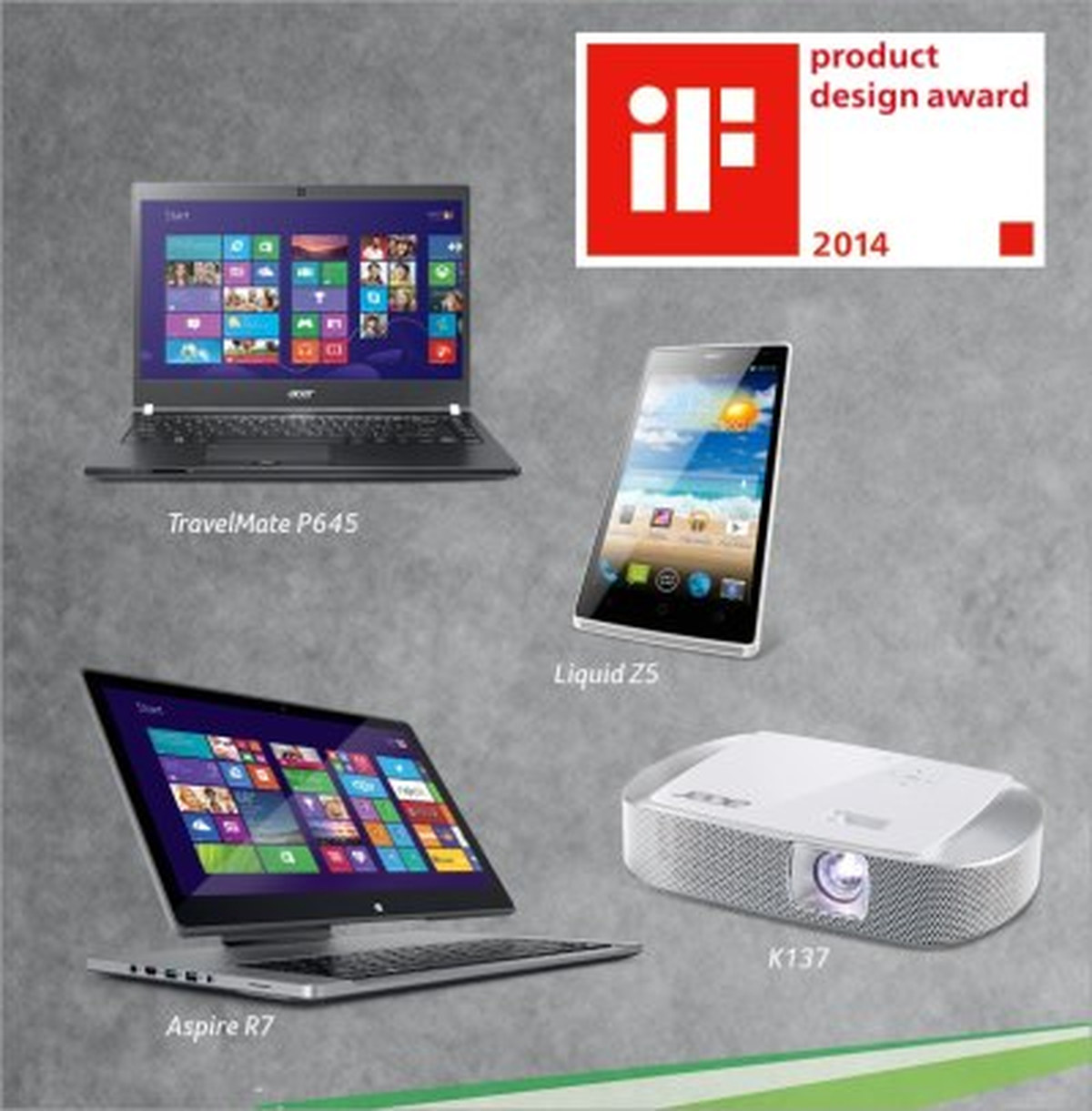 Acer 2014 iF Ürün Tasarım Ödülleri\'nde Dört Büyük Ödül Kazandı
