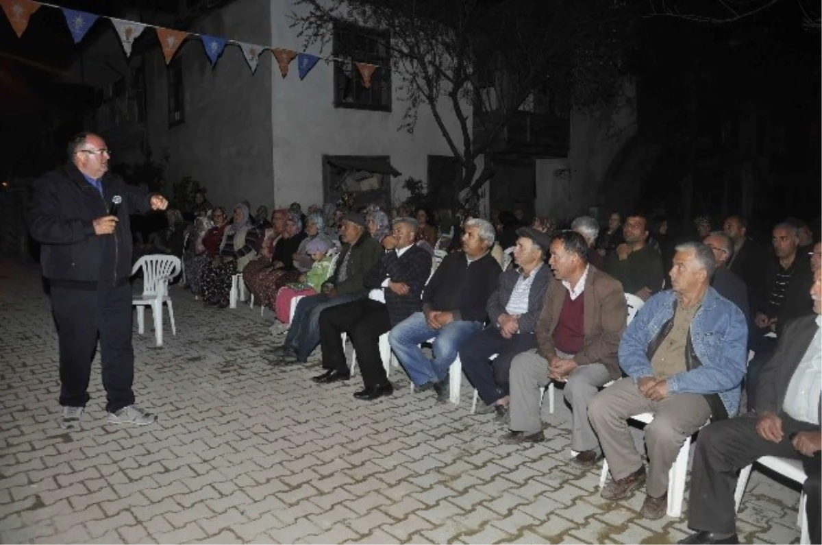 AK Parti Adayı Barut, Köy Ziyaretlerine Devam Ediyor