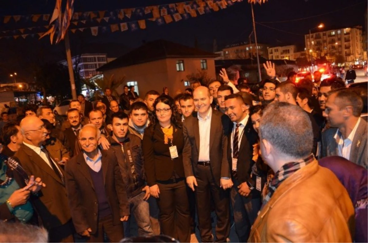 AK Parti Genel Başkan Yardımcısı Soylu, Ortaca\'da Seçim Bürosu Açtı