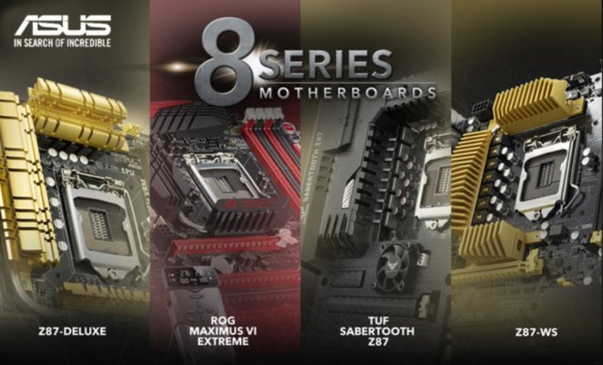 ASUS 8 Serisi Anakartlar Yeni 4. Nesil Intel Core İşlemcileri Destekleyecek