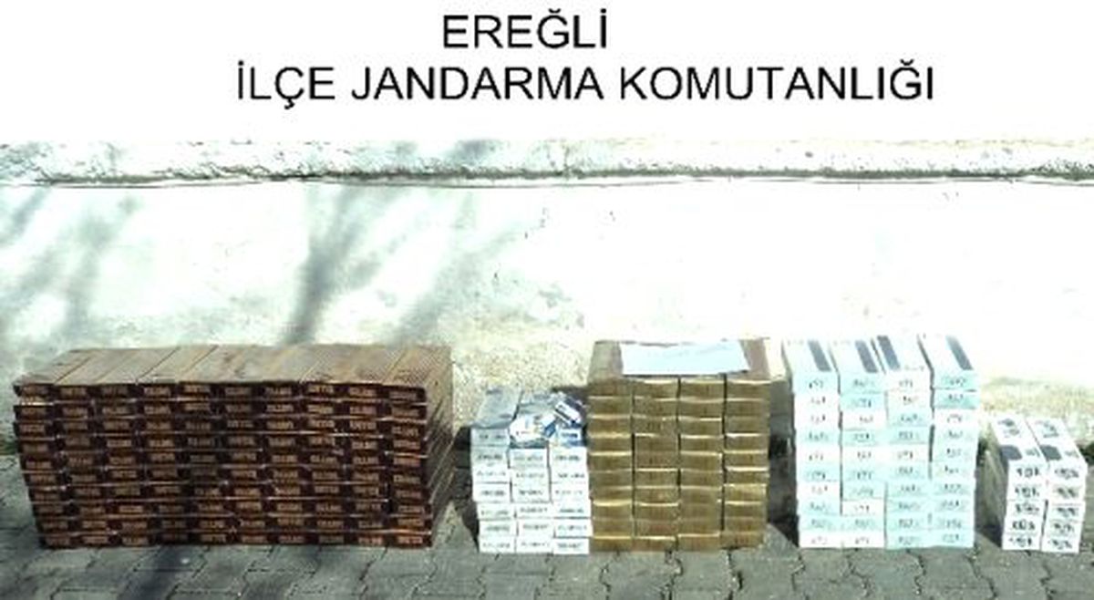 Konya\'da 2 Bin 320 Paket Kaçak Sigara Ele Geçirildi