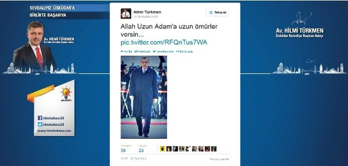 Hilmi Türkmen\'den Sosyal Medyada Başbakan\'a Yaş Günü Tebriği