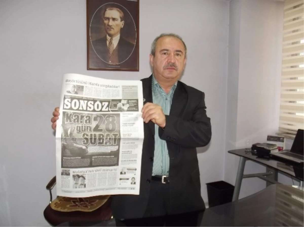 Malatya\'da Yerel Gazete Siyah Beyaz Çıktı