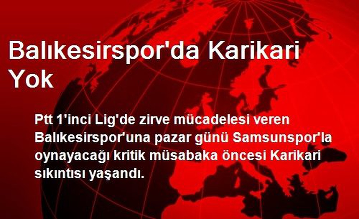 Balıkesirspor\'da Karikari Yok