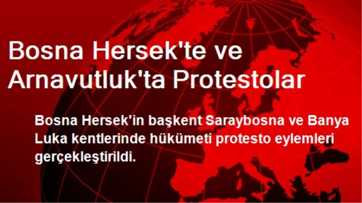 Bosna Hersek\'te ve Arnavutluk\'ta Protestolar