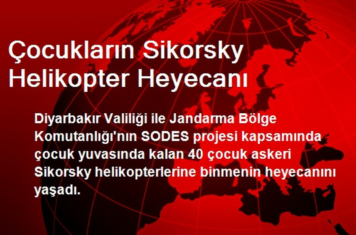 Çocukların Sikorsky Helikopter Heyecanı
