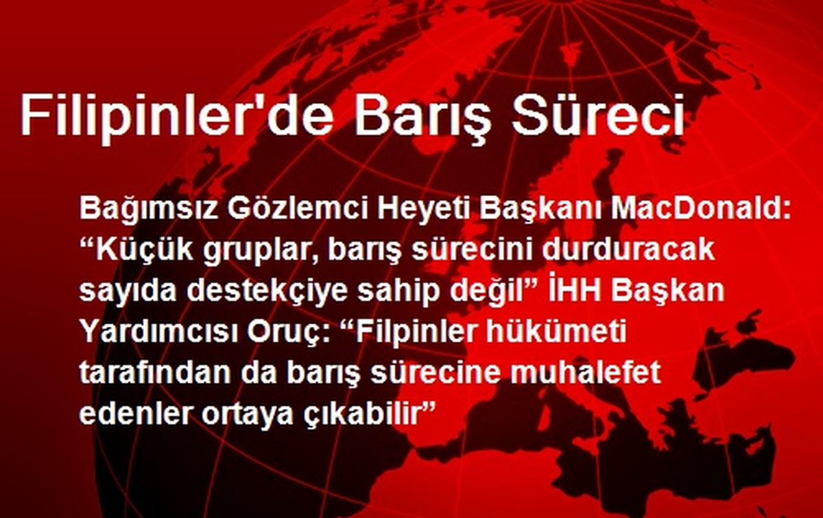 Filipinler\'de Barış Süreci