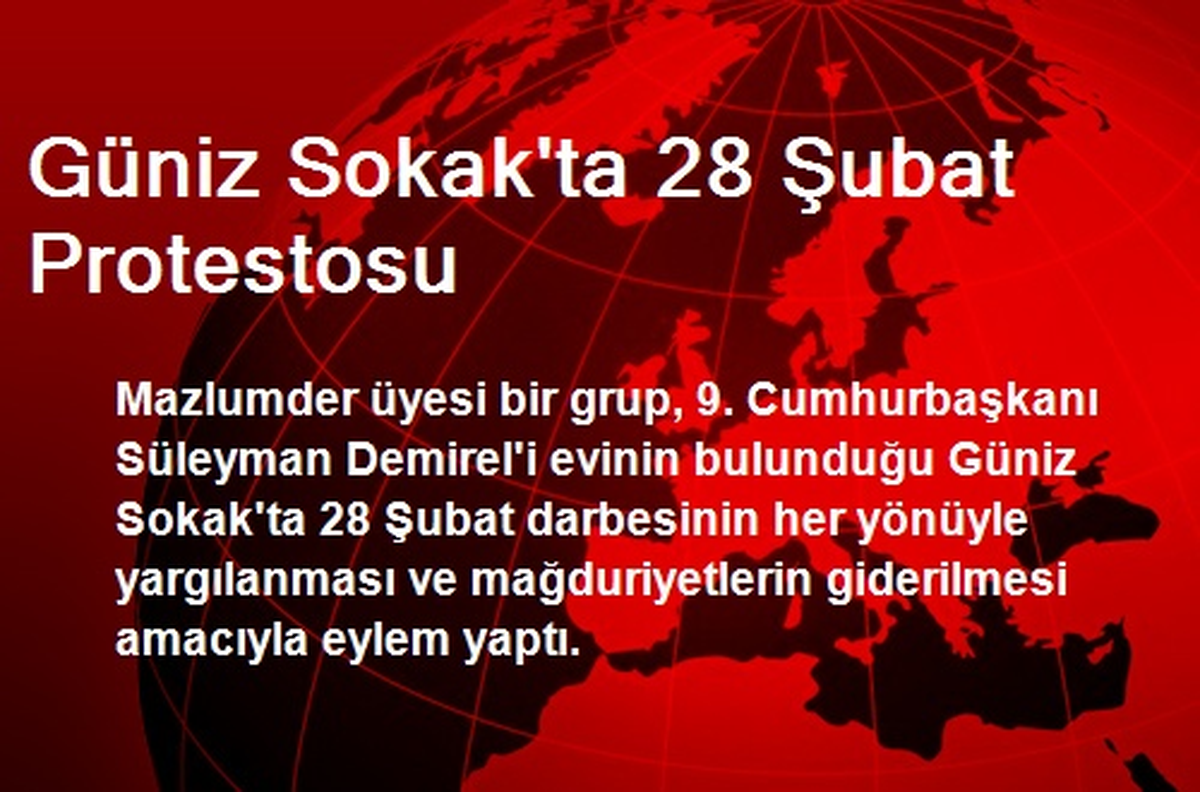 Güniz Sokak\'ta 28 Şubat Protestosu