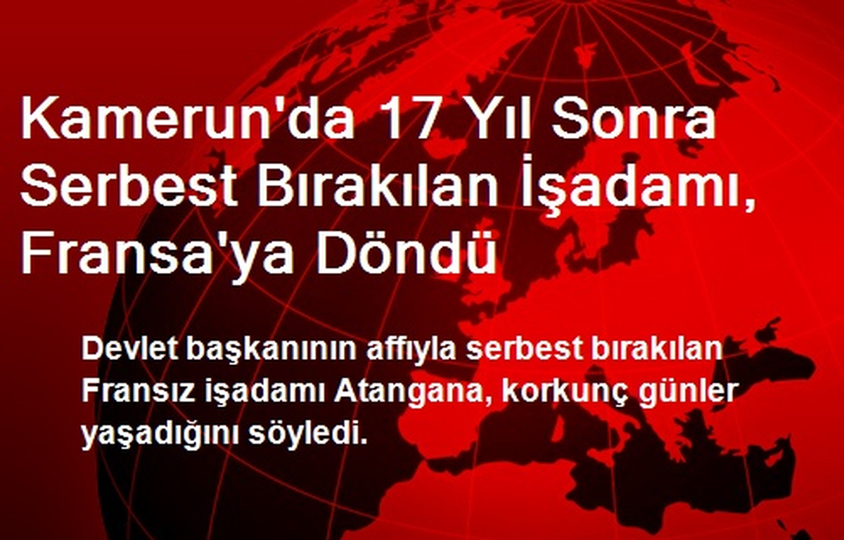 Kamerun\'da 17 Yıl Sonra Serbest Bırakılan İşadamı, Fransa\'ya Döndü
