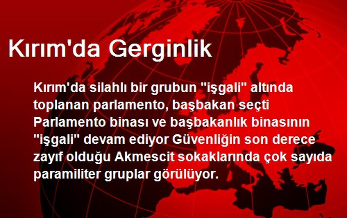 Kırım\'da Gerginlik