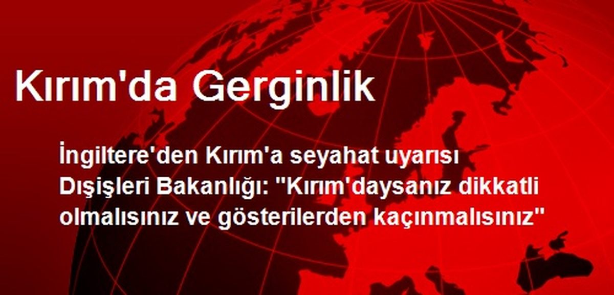 Kırım\'da Gerginlik