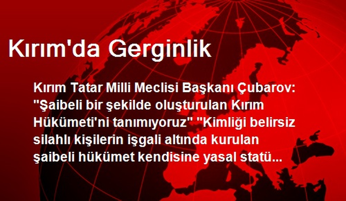 Kırım\'da Gerginlik