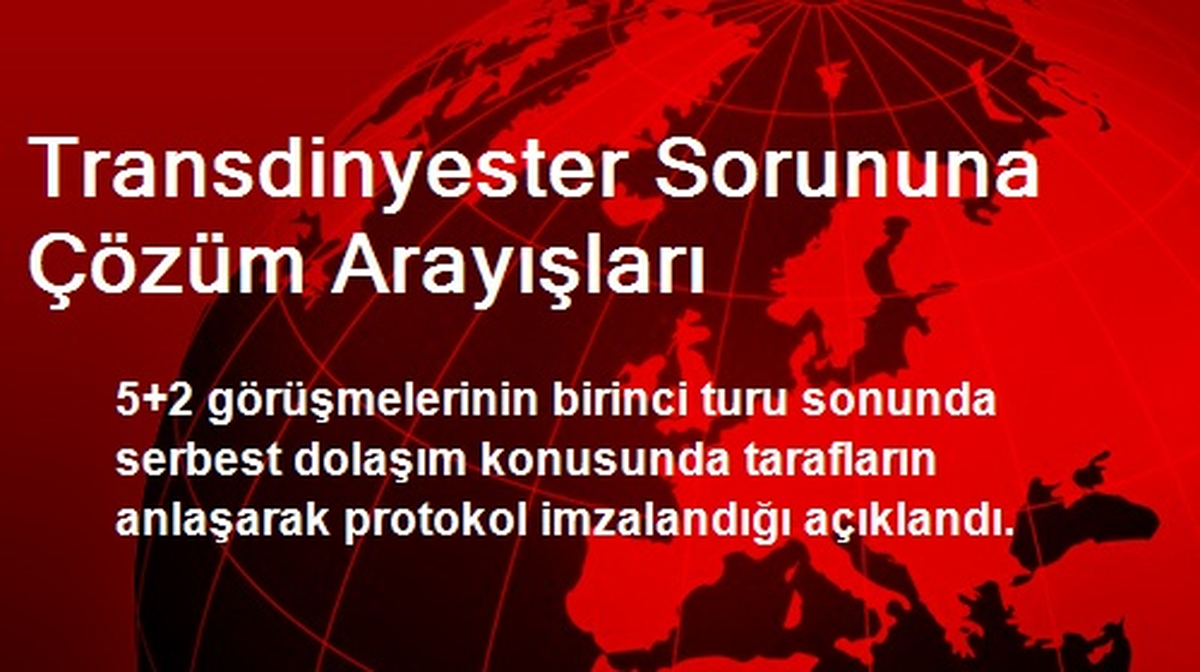 Transdinyester Sorununa Çözüm Arayışları