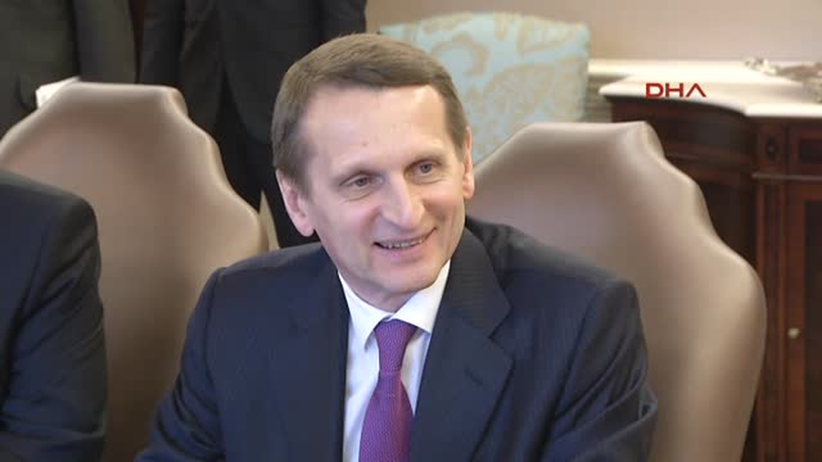 Rusya Federasyonu Federal Meclisi Devlet Duması Başkanı Narışkin Çankaya Köşkü\'nde