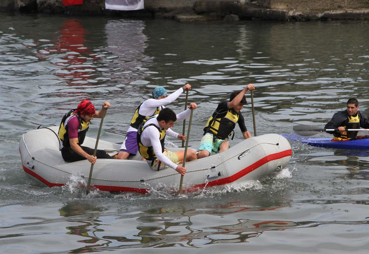 Denizde Rafting Yaptılar