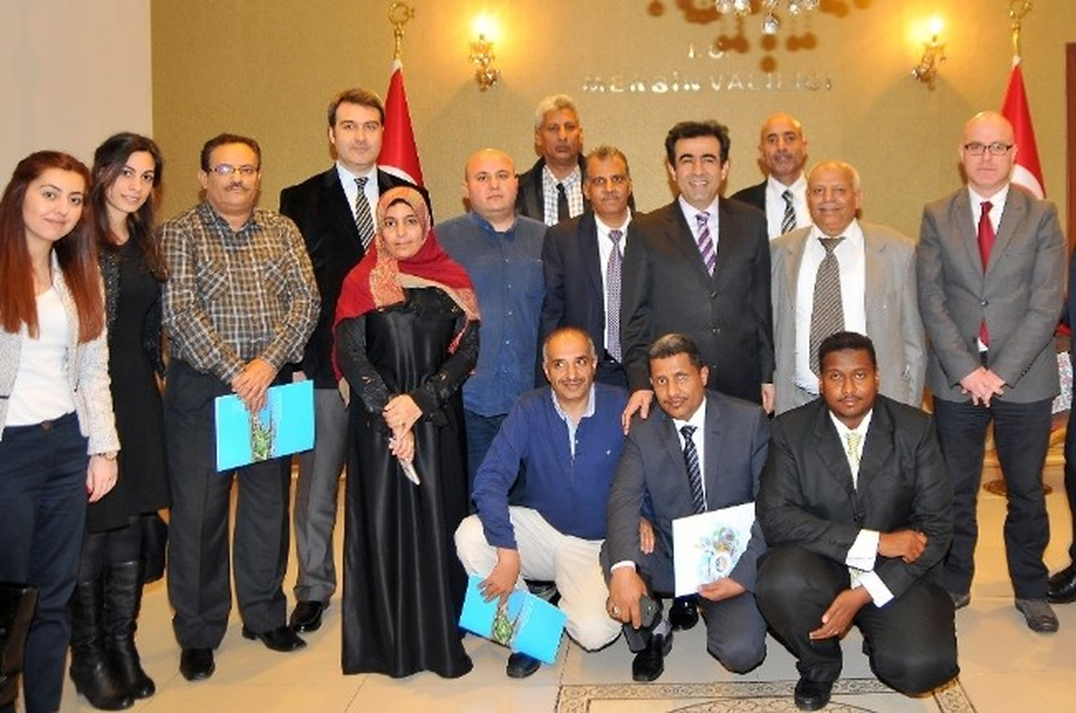 Güzeloğlu, Yemen Bakan Yardımcısı Mohammed Abdulghani Al-Qubati\'i Kabul Etti