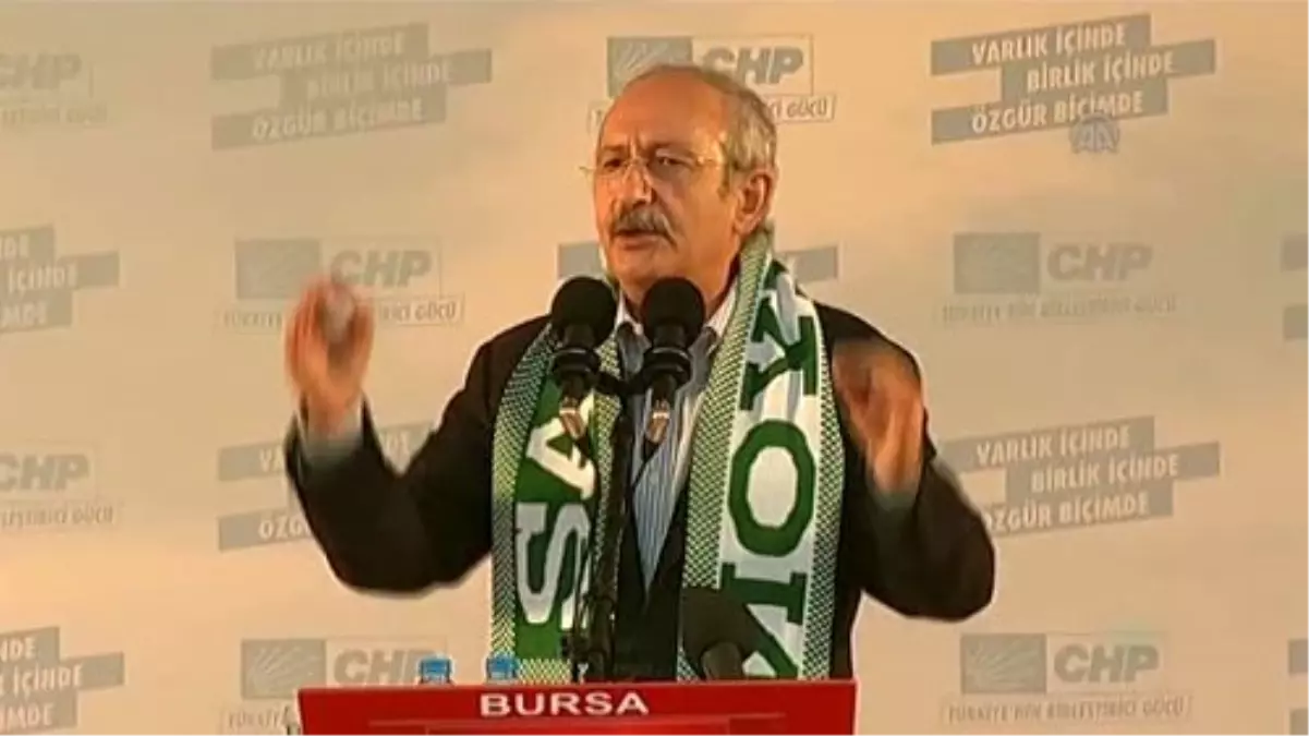 CHP\'nin Bursa Mitingi