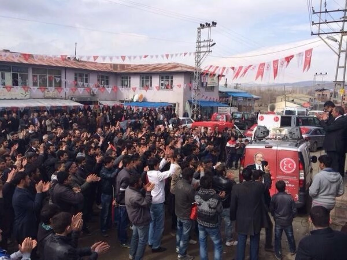 MHP Erzurum Büyükşehir Belediye Başkan Adayı Aydın, Köprüköy ve Yağan\'da Halkla Buluştu