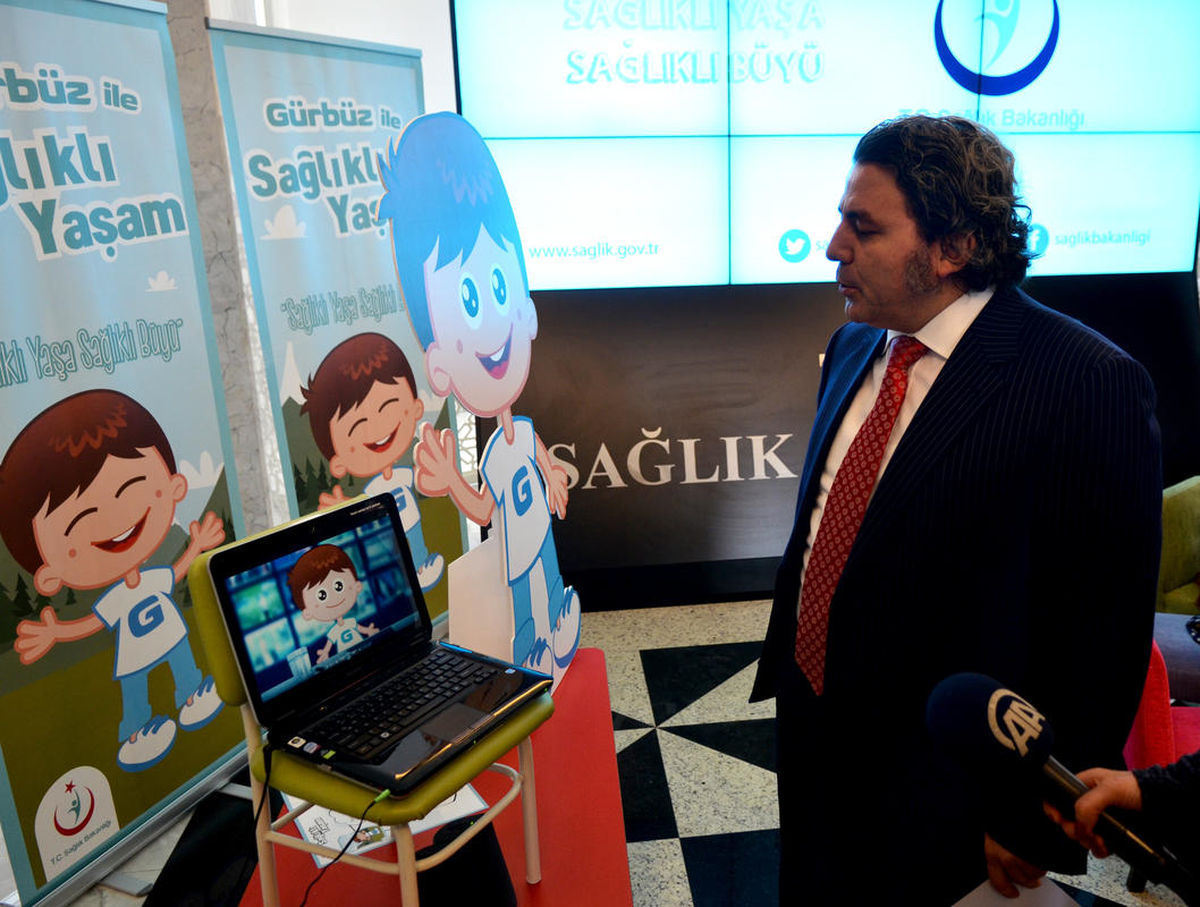 Çocuklara Sağlıklı Yaşamı "Gürbüz ile Elif" Anlatacak