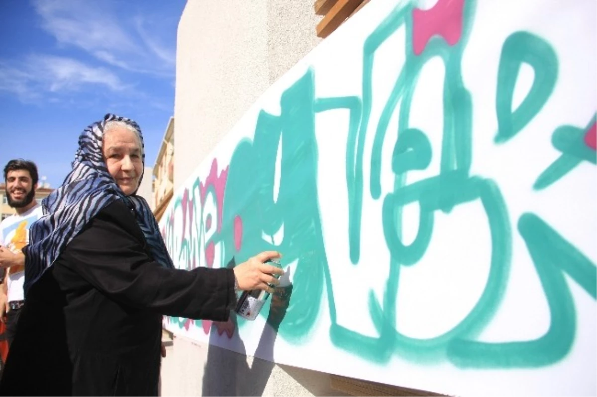 Grafiticiler Kendilerine Destek Veren Başkana Grafiti Resim Yaparak Teşekkür Etti