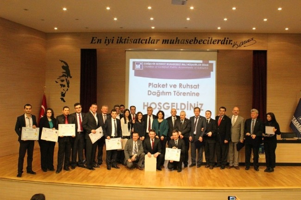 Muhasebeciler Odası\'nda Ruhsat Töreni