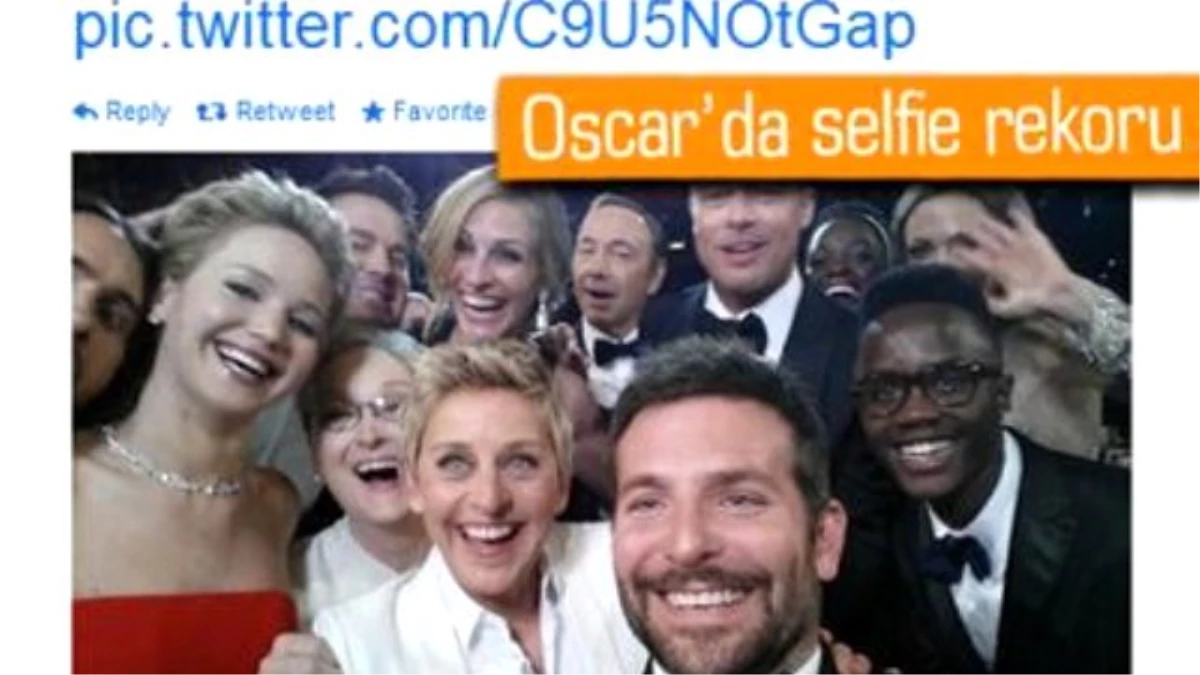 Oscar Selfie\'si Rekor Kırdı