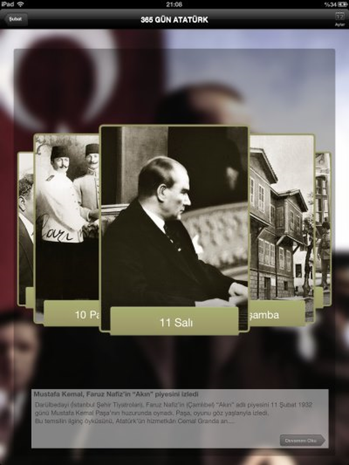 "365 Gün Atatürk" Takvimi Artık Facebook ve Twitter\'da