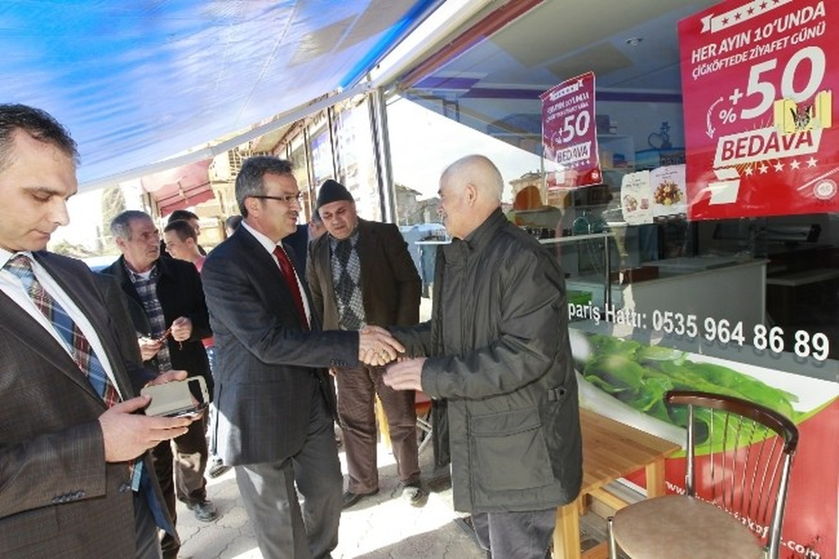 Başkan Köşker\'in Esnaf Ziyaretleri Sürüyor
