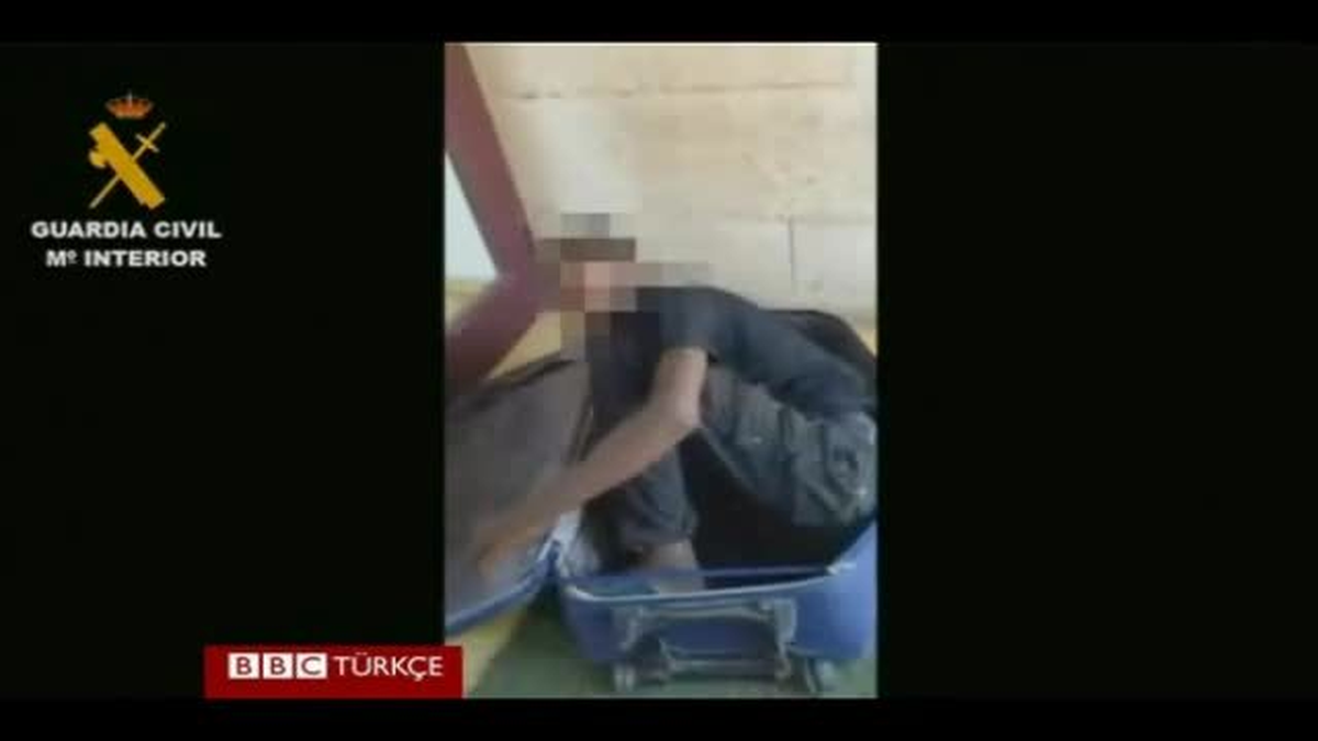 Bavulda İspanya\'ya Geçmeye Çalışan Göçmen Yakalandı