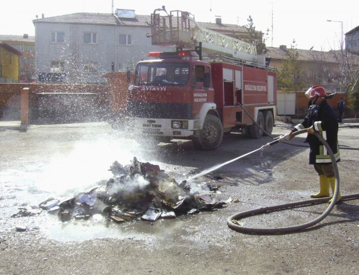 Boğazlıyan\'da Yangın Tatbikatı