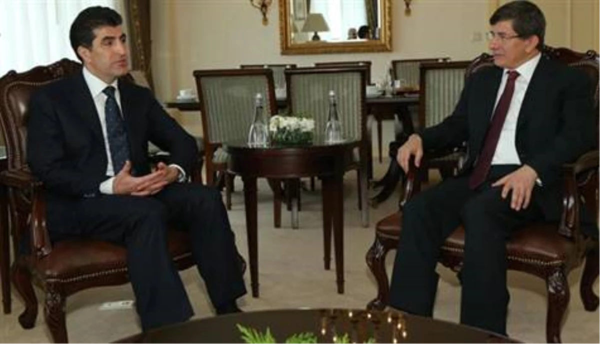 Bakan Davutoğlu, IKBY Başkanı Barzani İle Görüştü